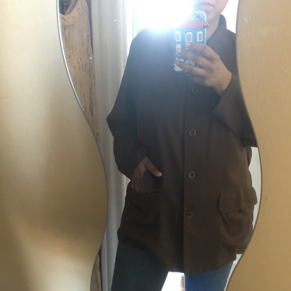 100% SILK utility shirt.